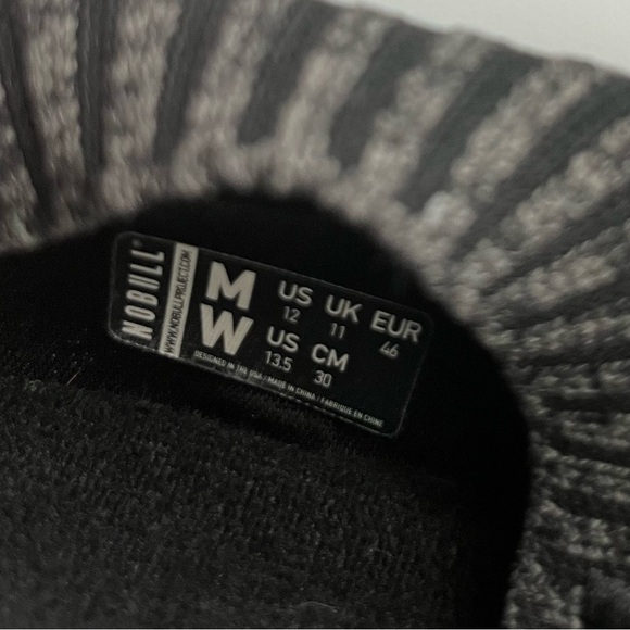 NOBULL Black Sneakers with Textured Knit Upper - Picture 5 of 5